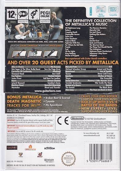 Guitar Hero Metallica - Nintendo Wii (B Grade) (Genbrug)
